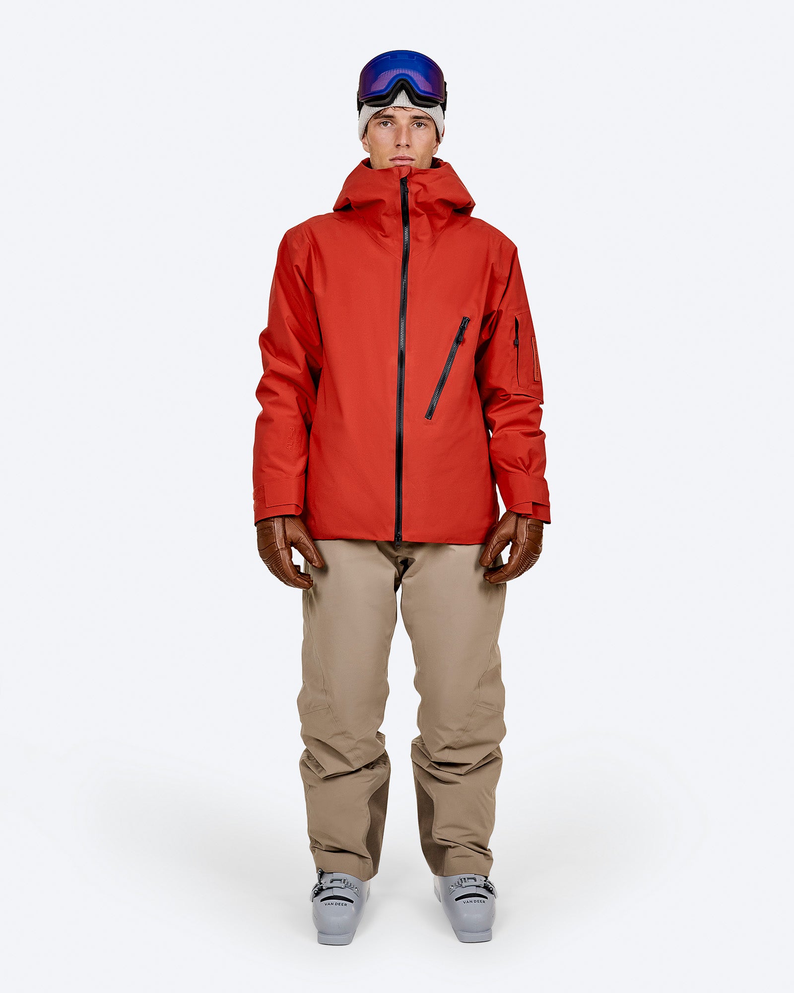 S-7 3-layer Stretch Insulated Jacket Equestrian Red – The Mountain