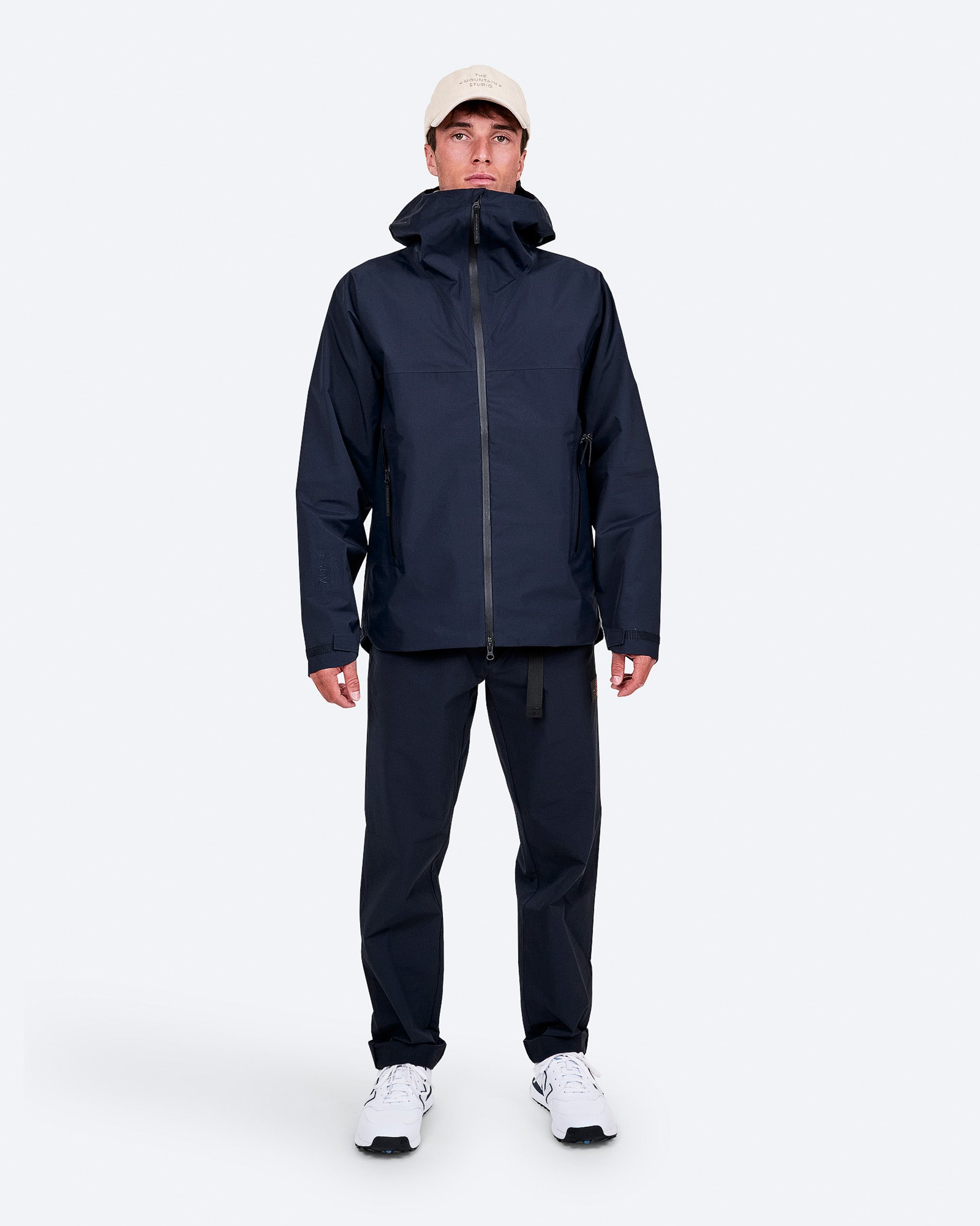 Men's Blue Waterproof Jacket – Z-4 L | The Mountain Studio