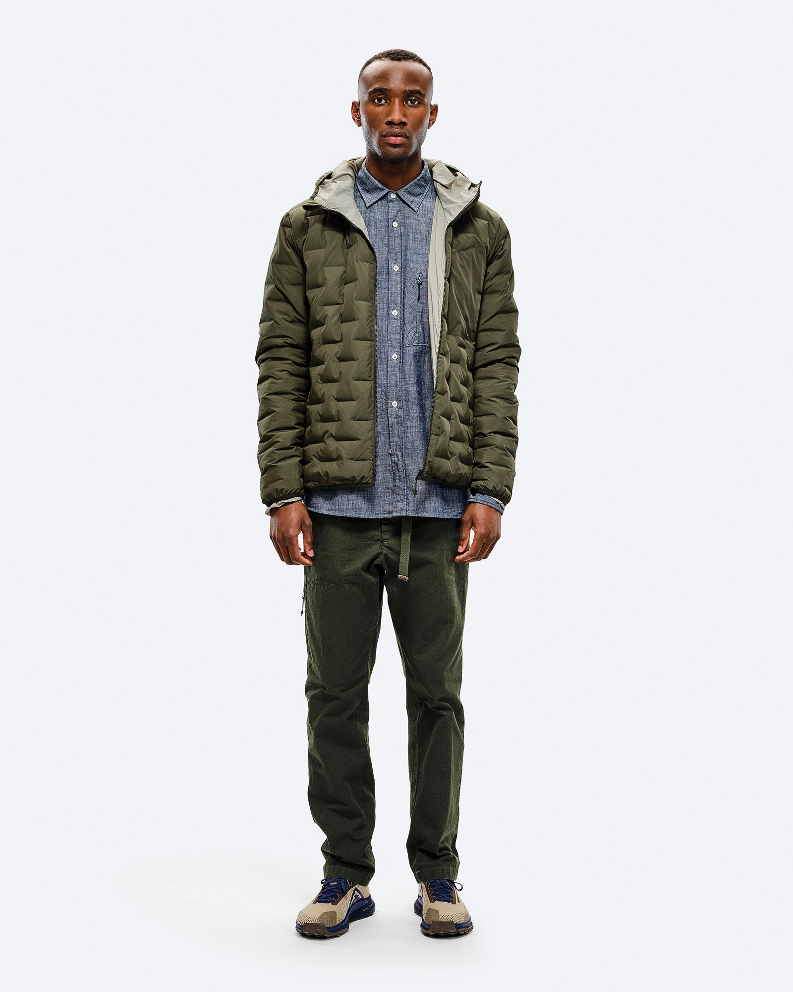 D-3 RL Reversible Light Hood Jacket Forest Green, Seneca Rock D-3 RL Reversible Light Hood Jacket Forest Green, Seneca Rock