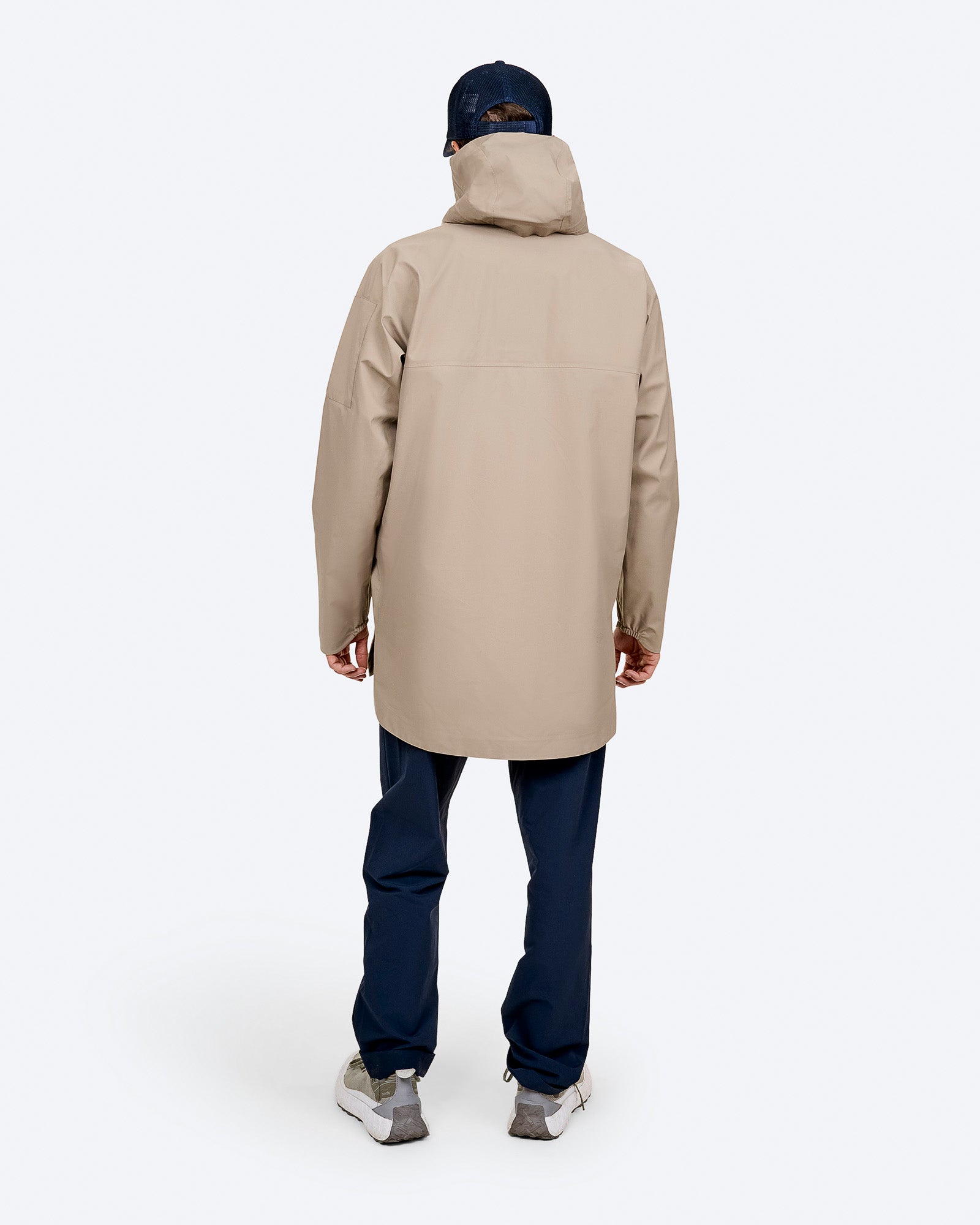Men's Beige Waterproof Jacket – A-3 L | The Mountain Studio