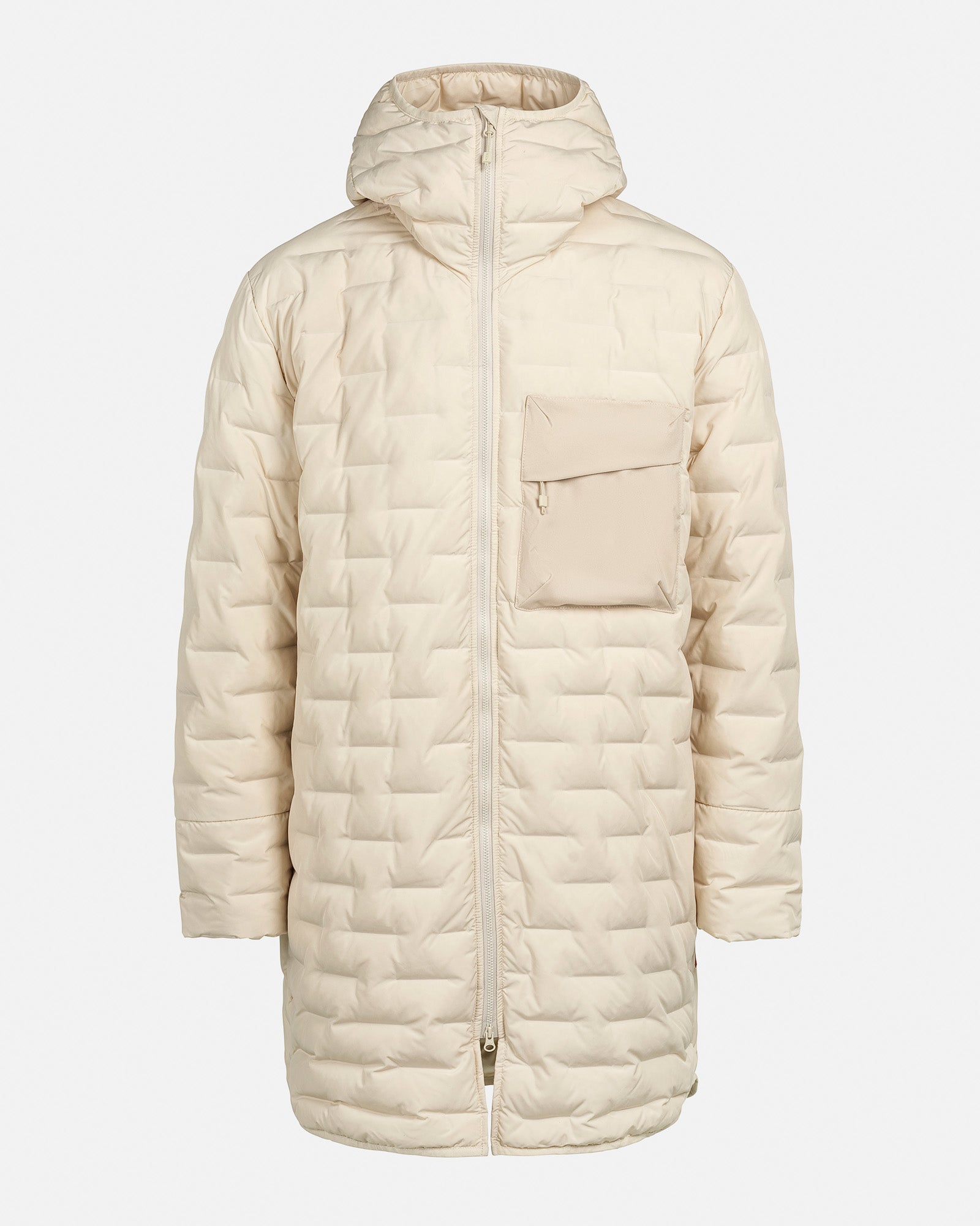 A-7 L Light Down Parka Almond Milk – The Mountain Studio