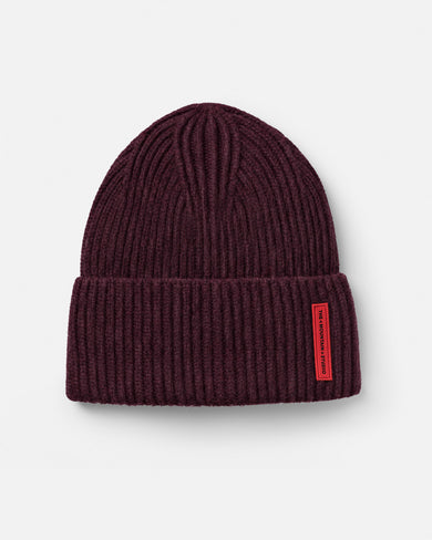 The Mountain Studio C-12 Are Beanie in Fudge, flat lay
