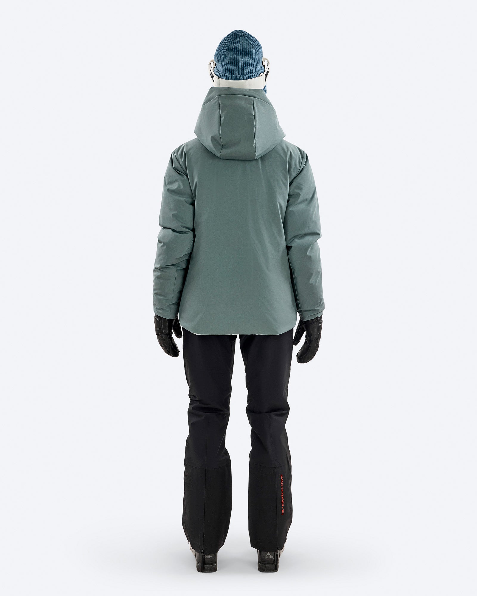 Women's Green Down Puffer Jacket – D-5 W | The Mountain Studio