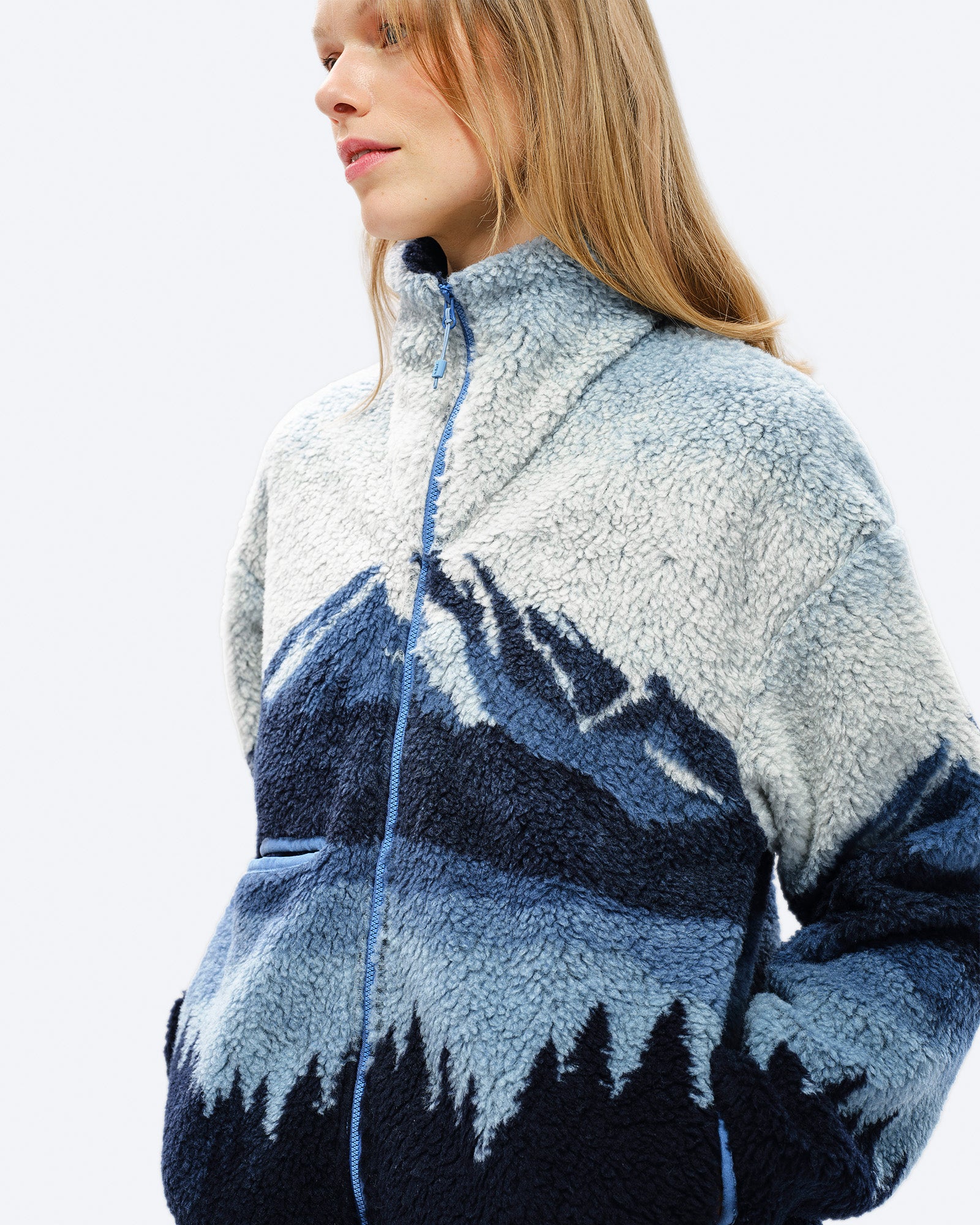 E 3 W. Soft Pile Jacquard Jacket