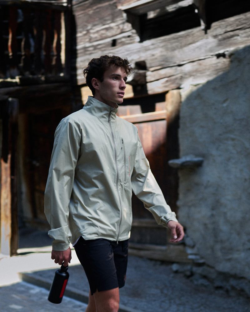 Men's Beige Windbreaker – E-5 | The Mountain Studio
