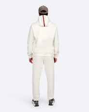 H-9 Cotton Tech Hood Half Zip, on model back, styled with matching sweatpants thumbnail image