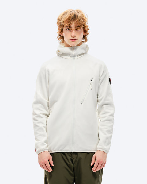 M-7 Tech Fleece Hood White Alyssum – The Mountain Studio