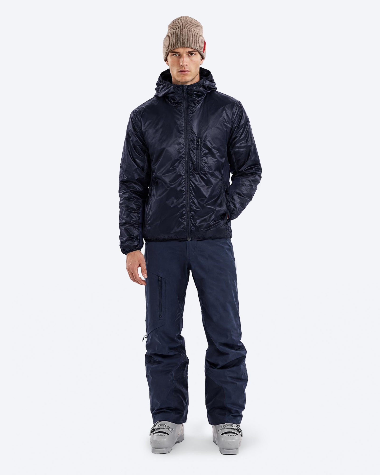Men's Navy Insulated Midlayer – M-9 | The Mountain Studio