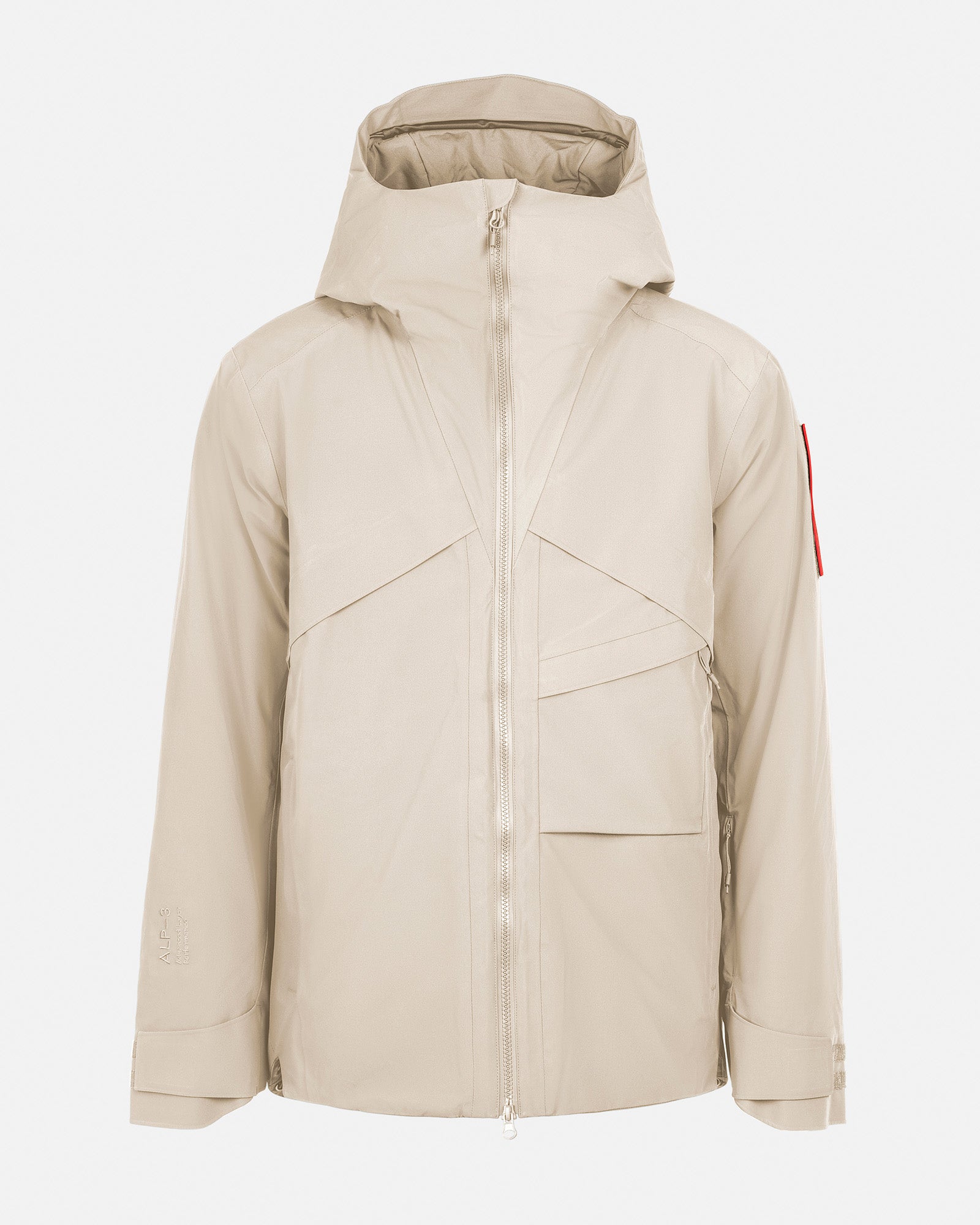Men's White Ski Jacket – S-1 | The Mountain Studio