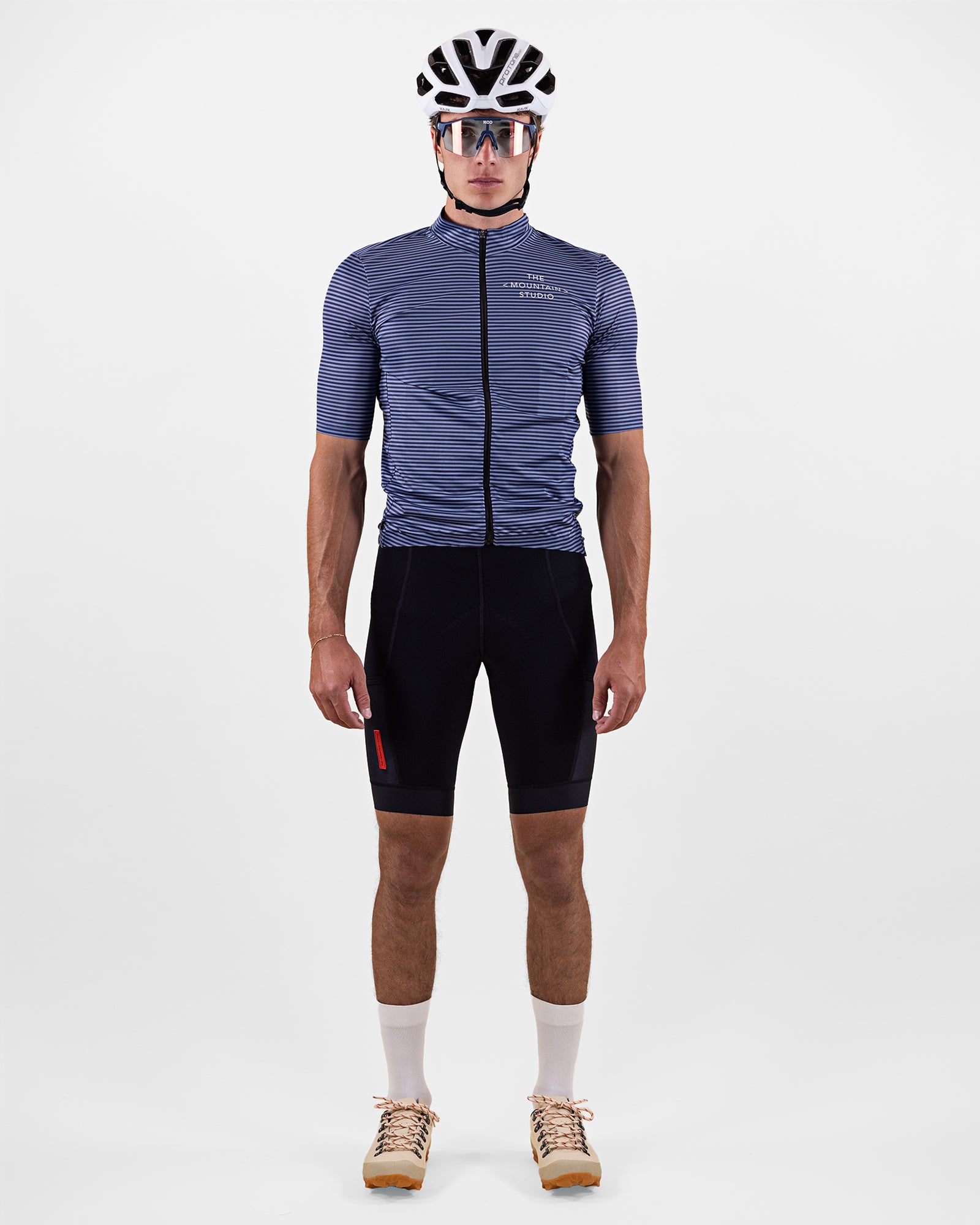 Men's Black Bib Shorts – L-12