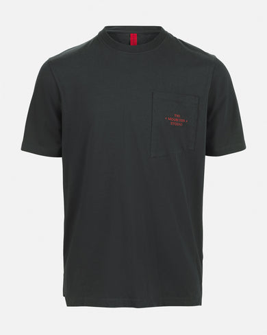 The Mountain Studio T-6 Pocket T-Shirt in Peat, flat lay