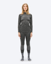 The Mountain Studio U-4 W Base 3/4 Pant in Anthracite, on model front