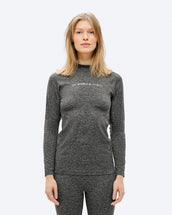 The Mountain Studio U-3 W Base High Crew in Anthracite, on model front
