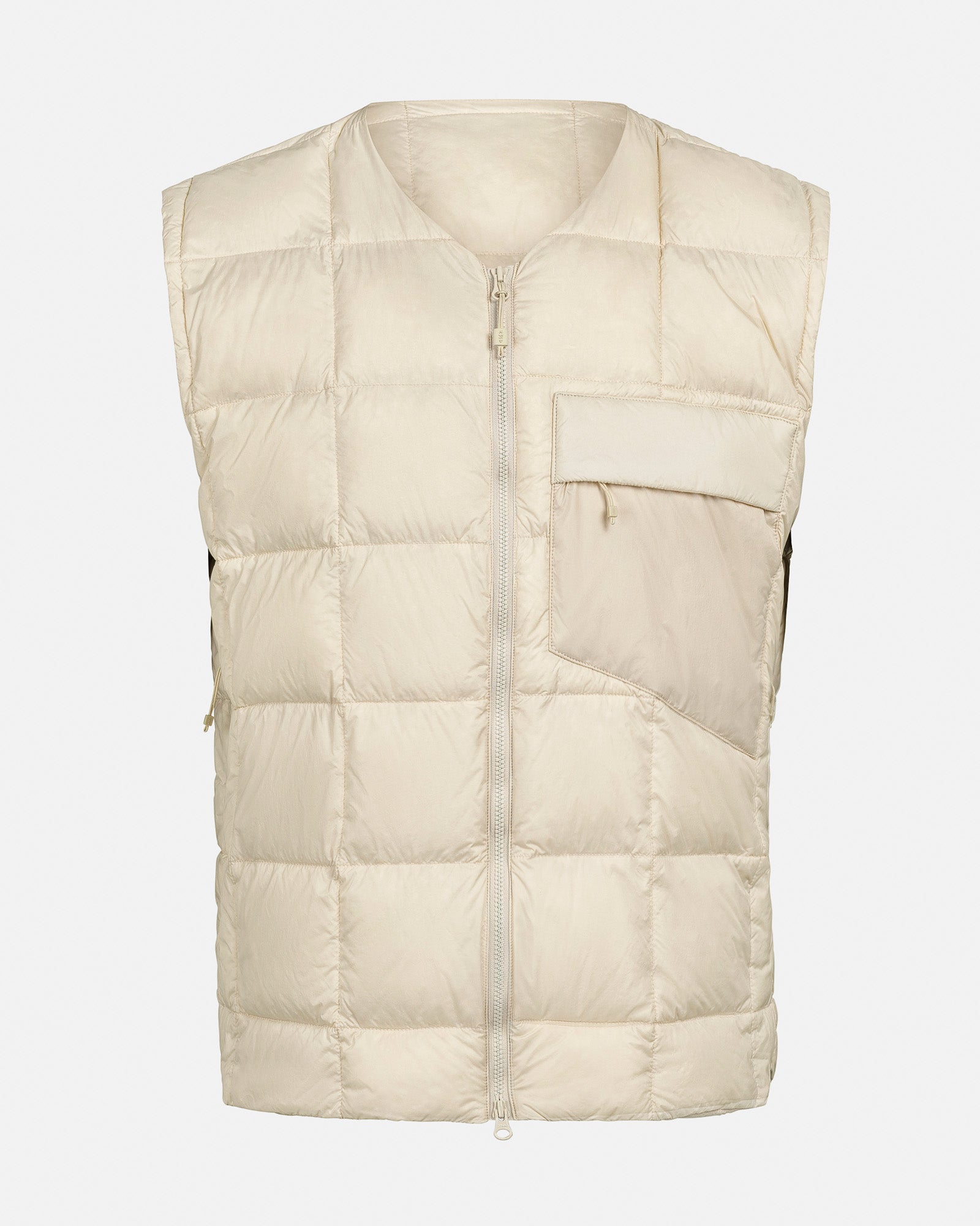Men's White Down Puffer Vest – V-3 UL | The Mountain Studio