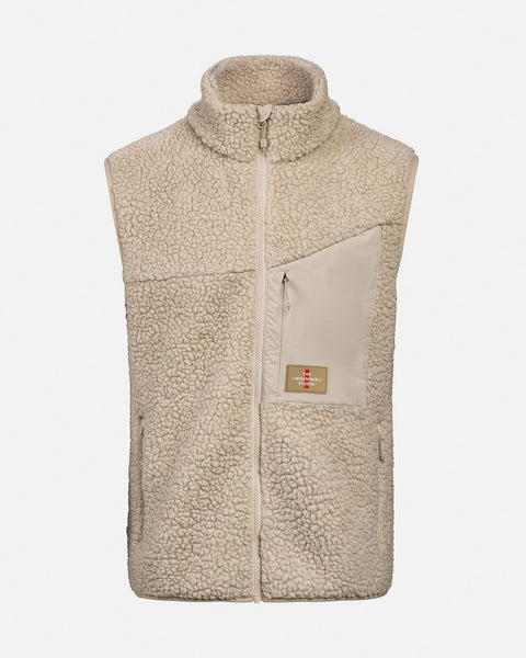 Standard Wool Vest ベージュ V-5-BRINDLE-SOFTWOOLPILEVEST-