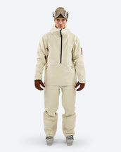 The Mountain Studio Z-3 3L Rugged Ripstop Shell Anorak in Castle Wall, on model front