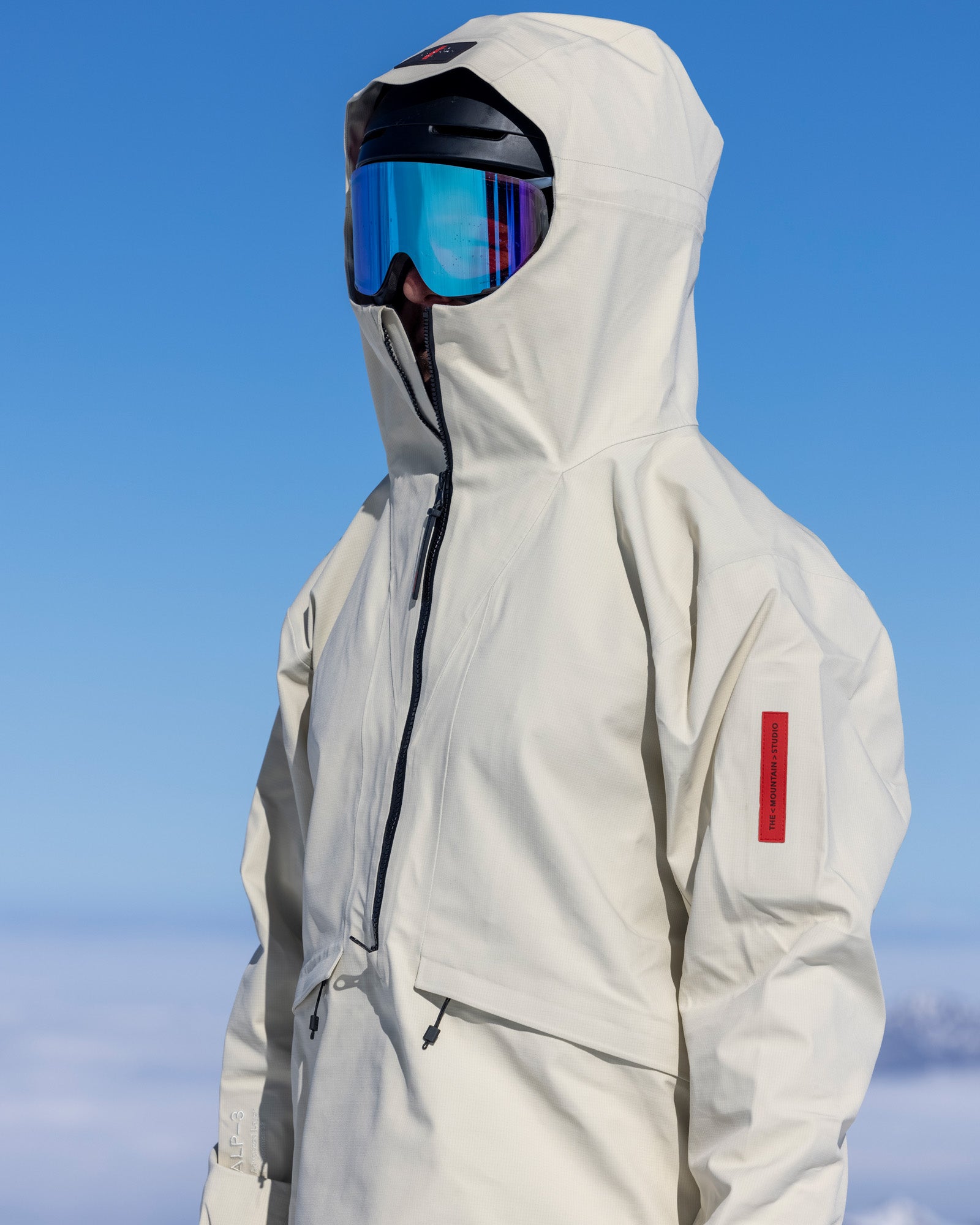 Men's Beige Ski Jacket – Z-3 | The Mountain Studio