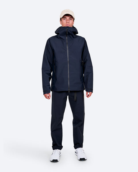 Men's Blue Waterproof Jacket – Z-4 L | The Mountain Studio