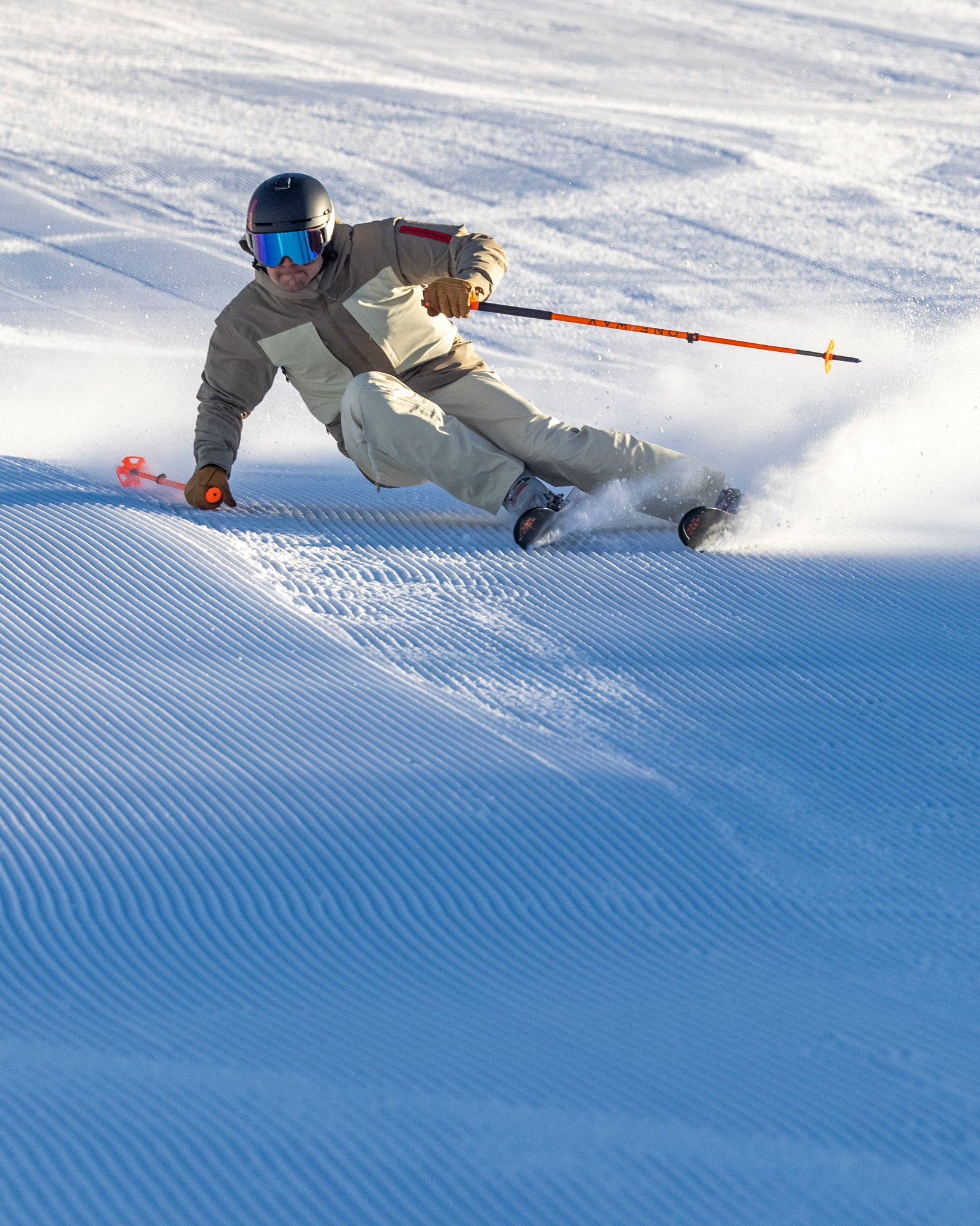 Men's Beige Ski Jacket – Z-5 | The Mountain Studio