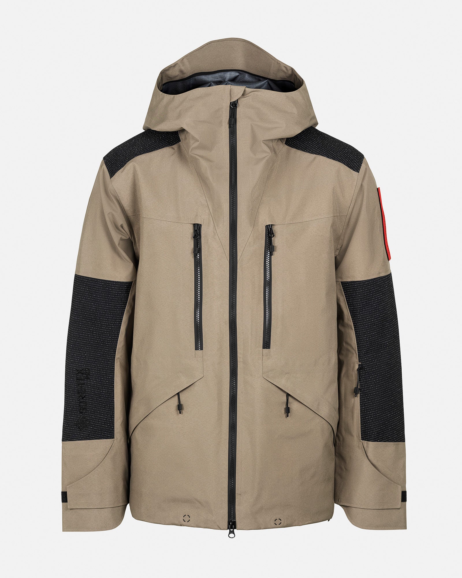 Men's Beige Gore-Tex Ski Jacket – Z-7 PRO | The Mountain Studio