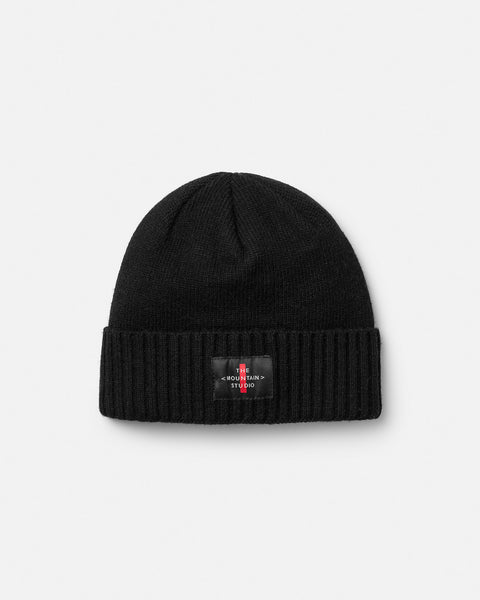 C-6 Cashmere Mix Cross Logo Beanie Black Onyx – The Mountain Studio