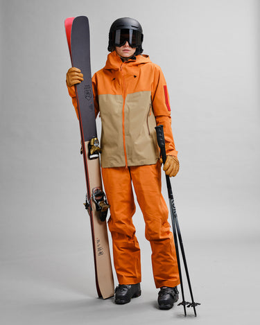 gore tex 3l soft backing jacket Z 4 SB BURNT ORANGE SAND SHELL JACKETS the mountain studio 06