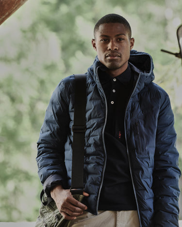 reversible light hood jacket D 3 RL DARK DENIM DARK NAVY DOWN _ INSULATED JACKETS the mountain studio 04