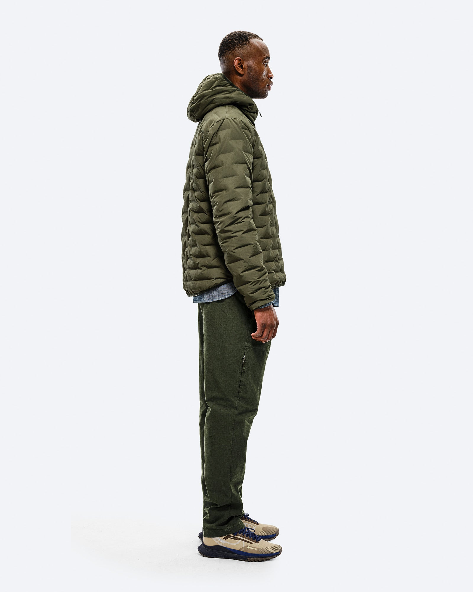 Down filled hooded discount jacket